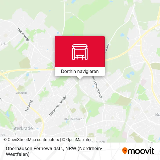 Oberhausen Fernewaldstr. Karte