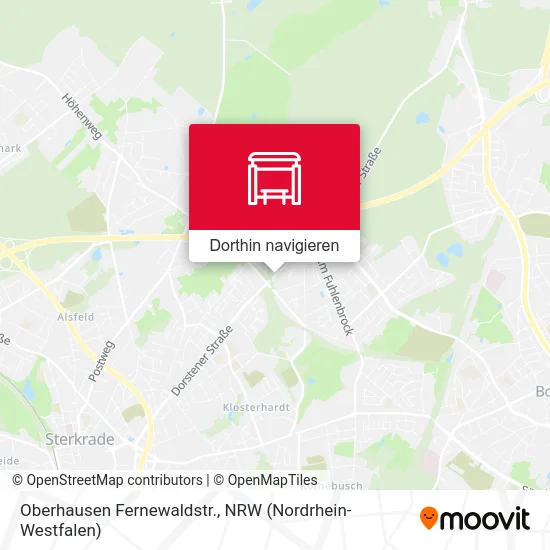 Oberhausen Fernewaldstr. Karte