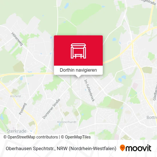 Oberhausen Spechtstr. Karte
