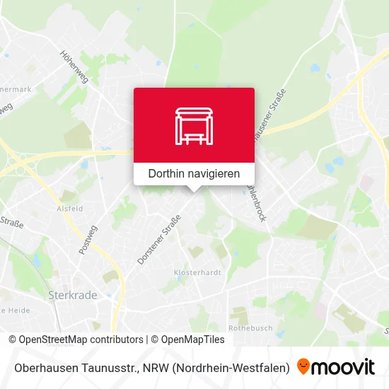 Oberhausen Taunusstr. Karte
