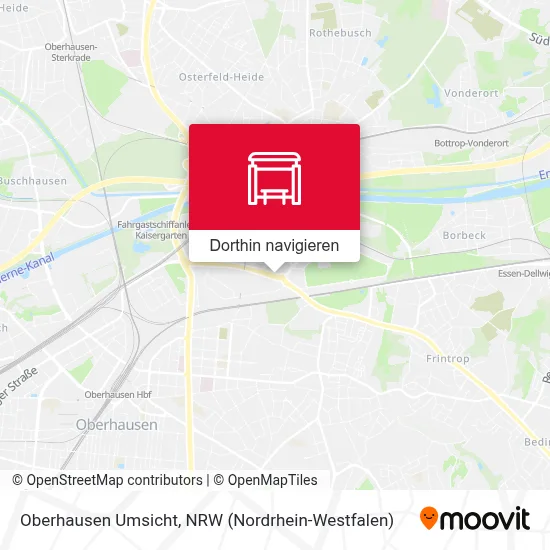 Oberhausen Umsicht Karte