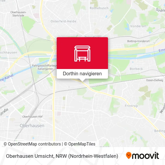 Oberhausen Umsicht Karte