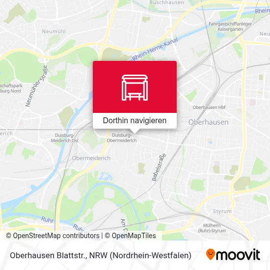 Oberhausen Blattstr. Karte