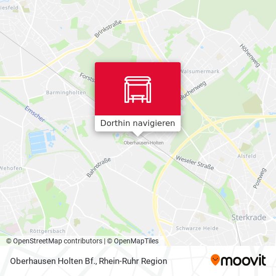 Oberhausen Holten Bf. Karte