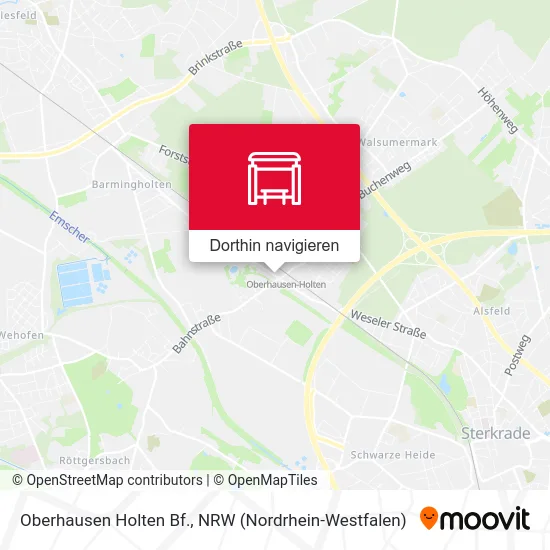 Oberhausen Holten Bf. Karte