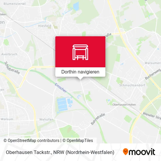 Oberhausen Tackstr. Karte