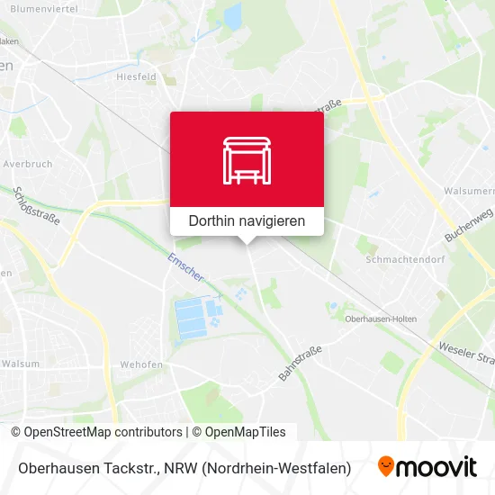 Oberhausen Tackstr. Karte