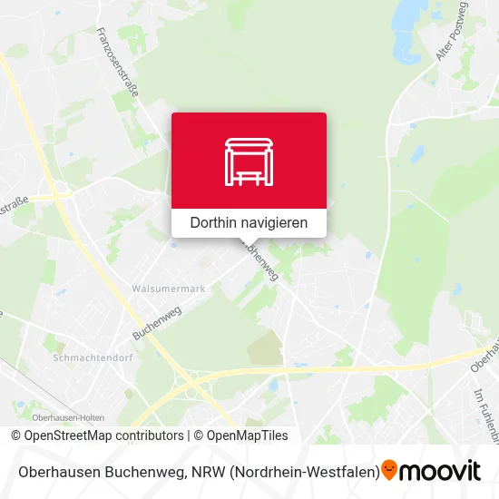 Oberhausen Buchenweg Karte