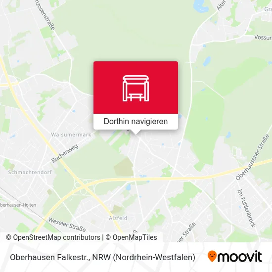 Oberhausen Falkestr. Karte