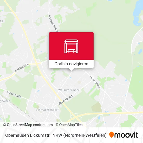 Oberhausen Lickumstr. Karte