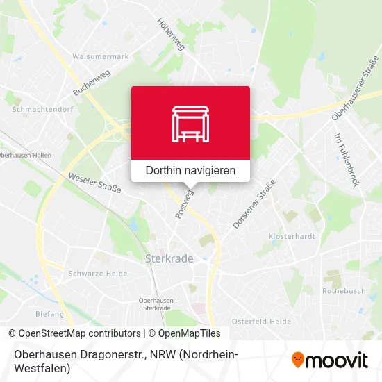 Oberhausen Dragonerstr. Karte