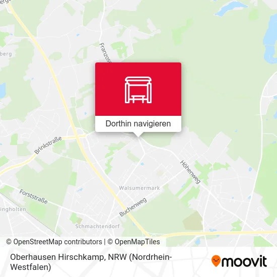 Oberhausen Hirschkamp Karte