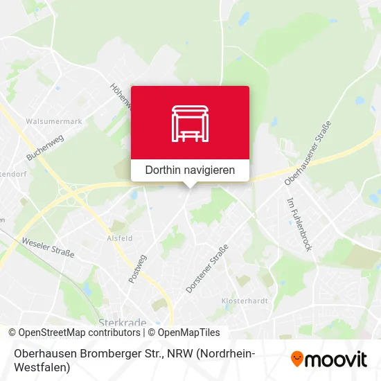 Oberhausen Bromberger Str. Karte