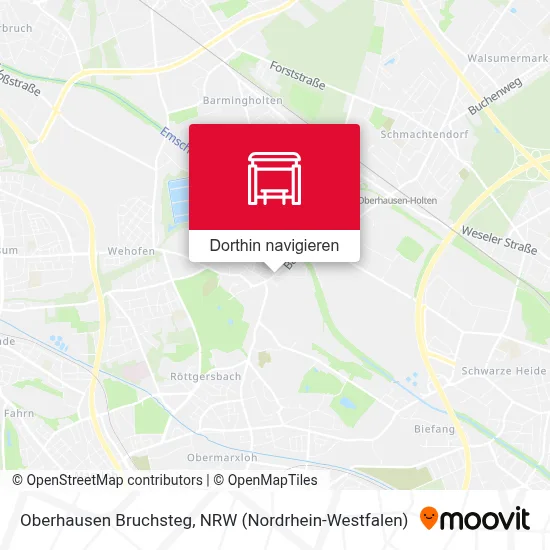 Oberhausen Bruchsteg Karte