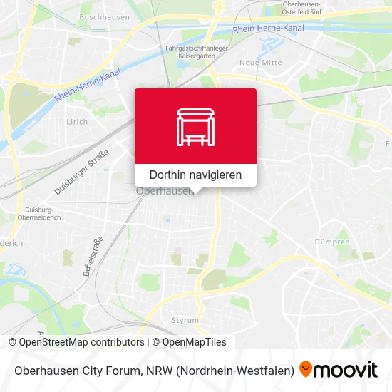 Oberhausen City Forum Karte
