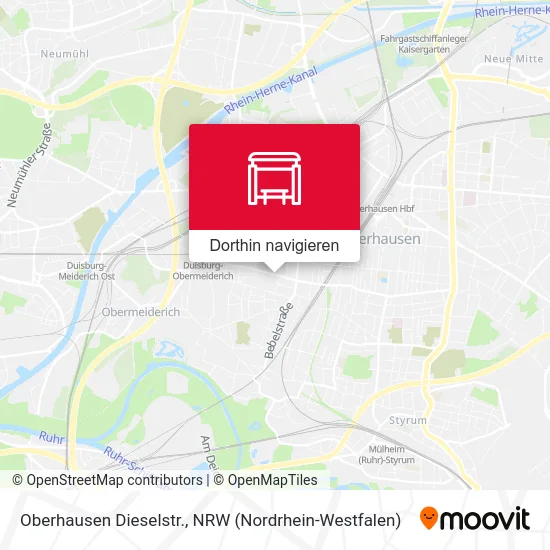 Oberhausen Dieselstr. Karte
