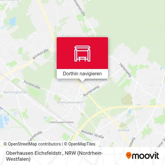 Oberhausen Eichsfeldstr. Karte