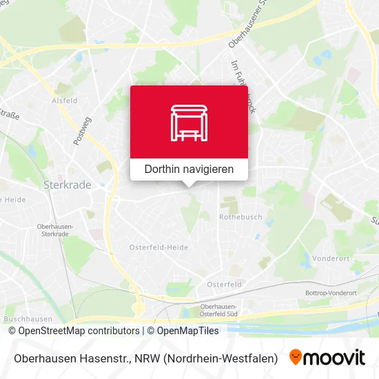 Oberhausen Hasenstr. Karte