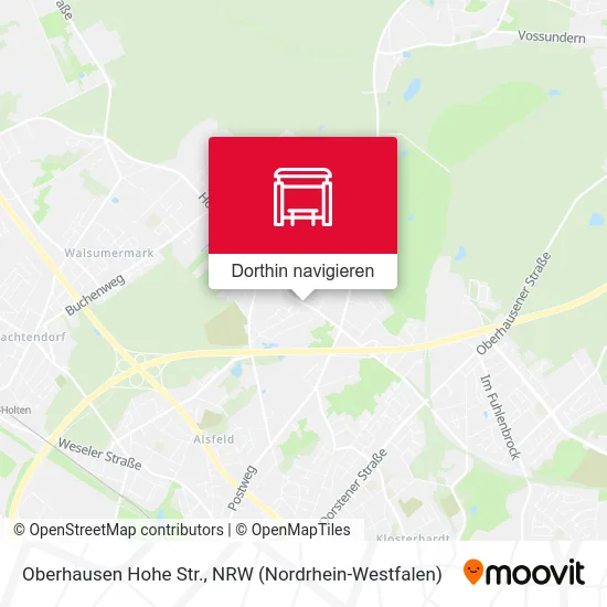 Oberhausen Hohe Str. Karte