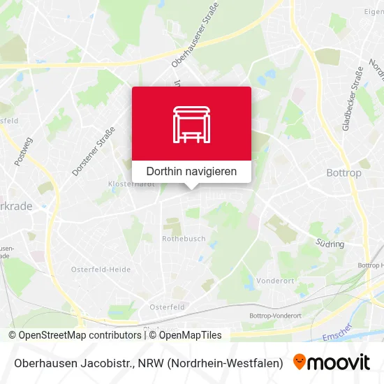 Oberhausen Jacobistr. Karte