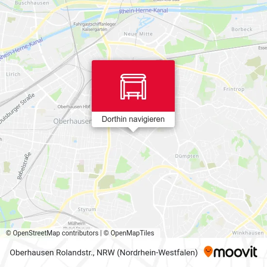 Oberhausen Rolandstr. Karte