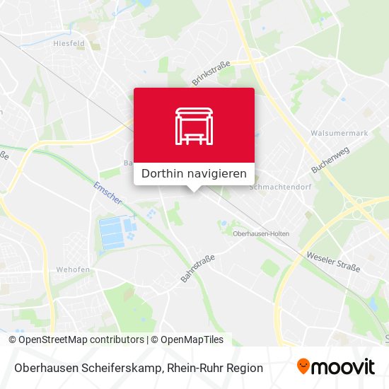 Oberhausen Scheiferskamp Karte