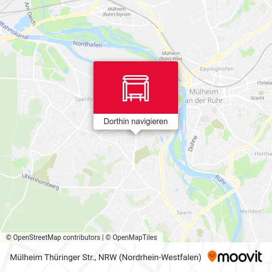 Mülheim Thüringer Str. Karte