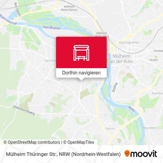 Mülheim Thüringer Str. Karte