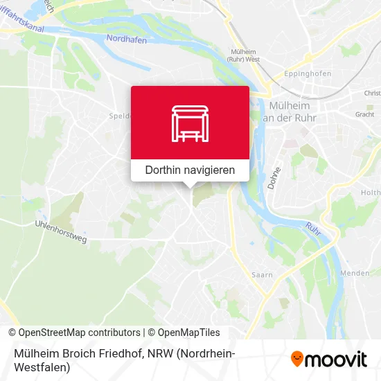 Mülheim Broich Friedhof Karte