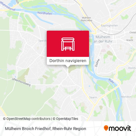 Mülheim Broich Friedhof Karte