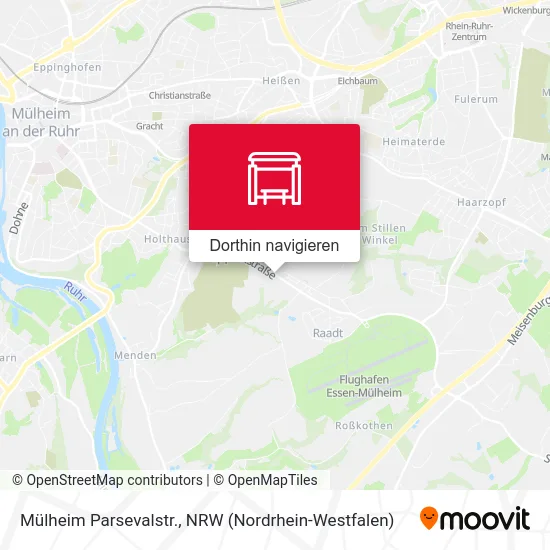 Mülheim Parsevalstr. Karte