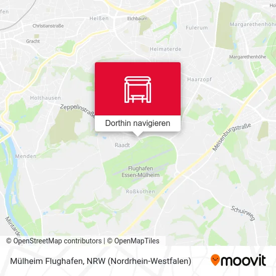 Mülheim Flughafen Karte