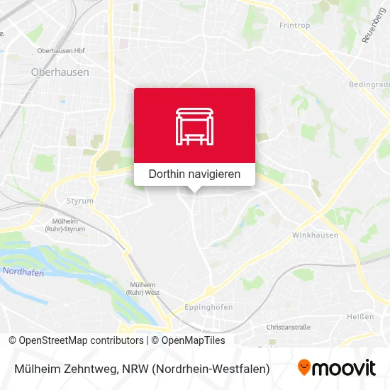 Mülheim Zehntweg Karte
