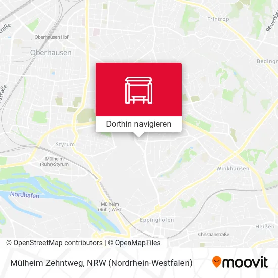 Mülheim Zehntweg Karte