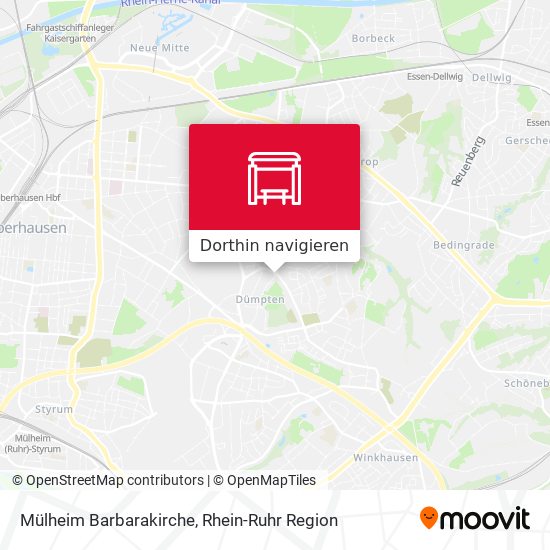 Mülheim Barbarakirche Karte