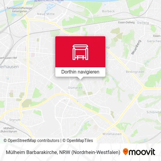 Mülheim Barbarakirche Karte
