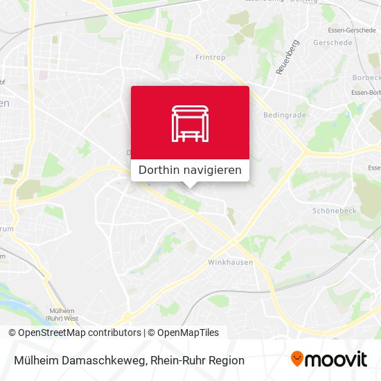 Mülheim Damaschkeweg Karte