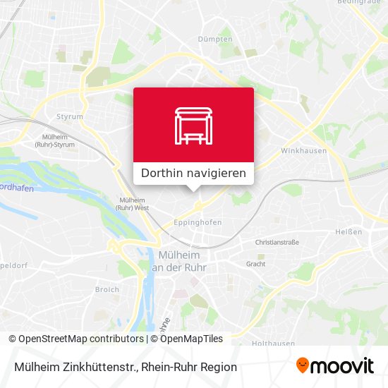 Mülheim Zinkhüttenstr. Karte