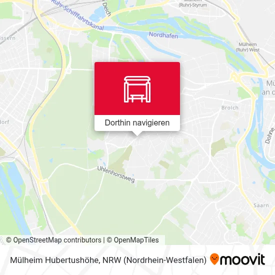 Mülheim Hubertushöhe Karte