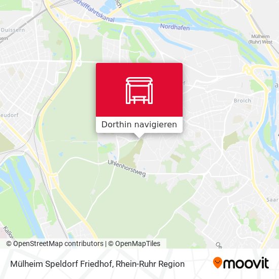 Mülheim Speldorf Friedhof Karte