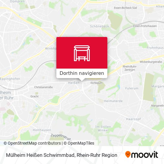 Mülheim Heißen Schwimmbad Karte