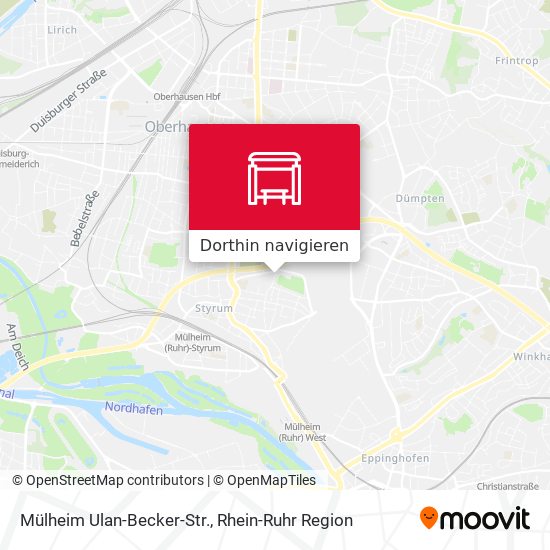 Mülheim Ulan-Becker-Str. Karte
