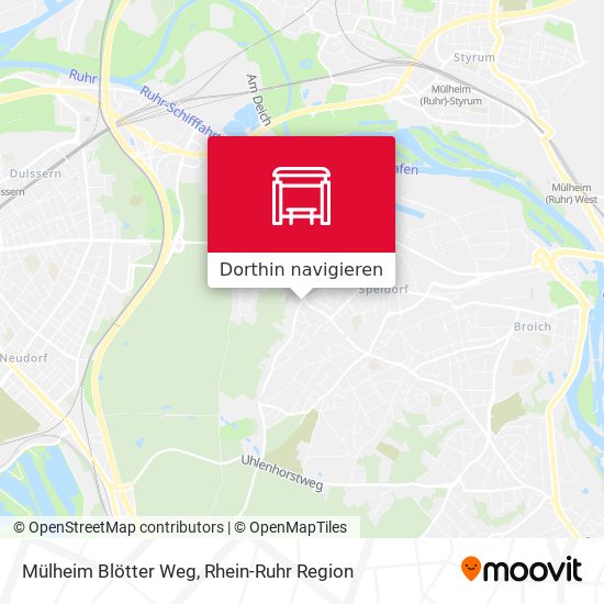 Mülheim Blötter Weg Karte