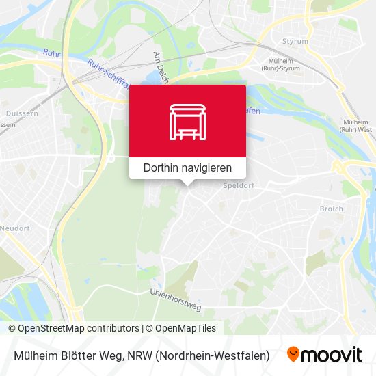 Mülheim Blötter Weg Karte