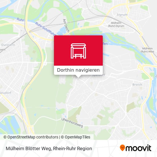 Mülheim Blötter Weg Karte