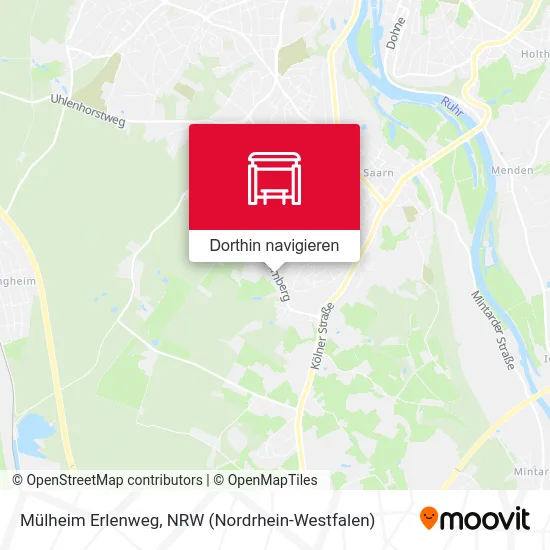 Mülheim Erlenweg Karte