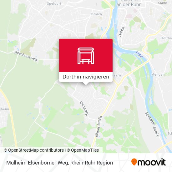 Mülheim Elsenborner Weg Karte
