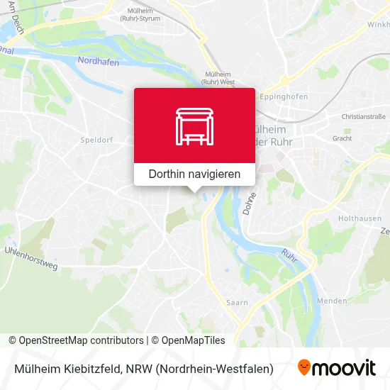Mülheim Kiebitzfeld Karte