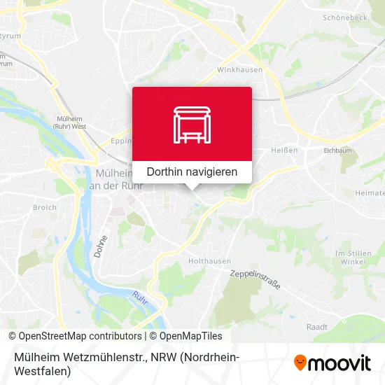 Mülheim Wetzmühlenstr. Karte