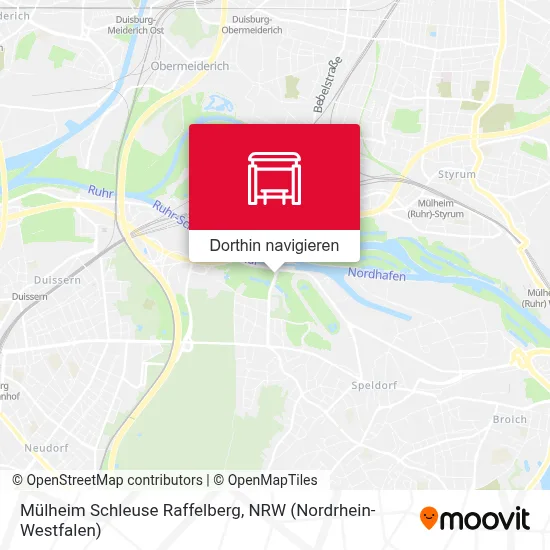 Mülheim Schleuse Raffelberg Karte